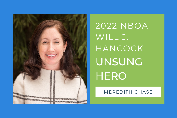 Meredith Chase, NBOA Unsung Hero