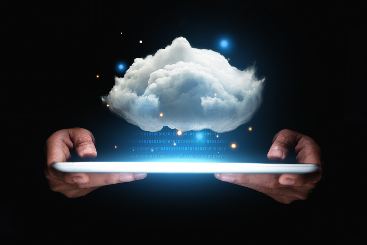 cloud computing stock image