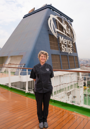 Julia Gabriele on board the Mercy Ship.