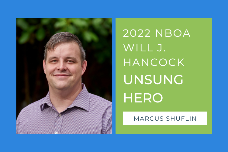 Marcus Shuflin, NBOA Unsung Hero recipient