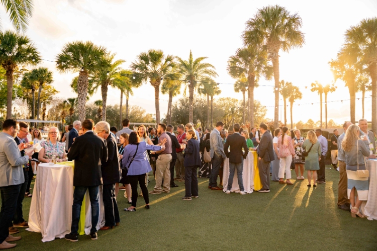 Attendees gather at the NBOA Annual Meeting opening reception.