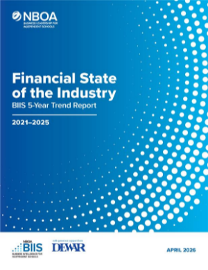 Cover of NBOA's Financial State of the Industry research report released in 2026